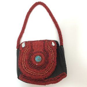 Handmade Beaded Boho Mini Bag